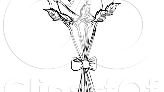 570x320 Bouquet Of Roses Drawing How To Draw A Bouquet Of Roses