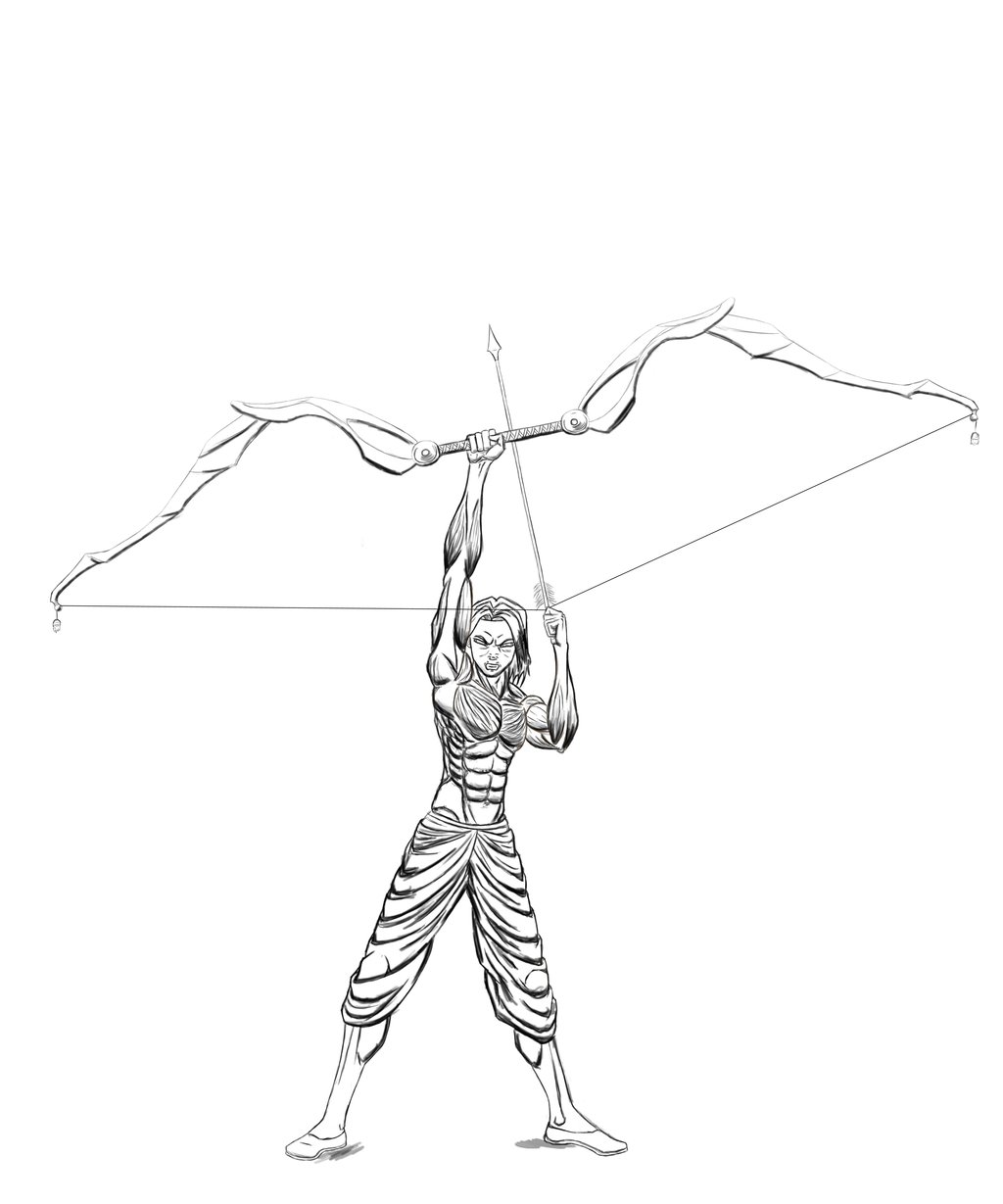 1024x1229 Rough Bow And Arrow 2012 By Darshan2good