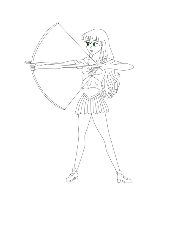 600x826 Bow And Arrow By Wolffnick