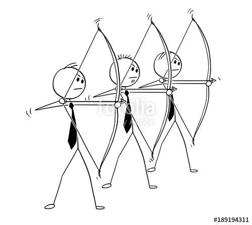 500x447 Cartoon Stick Man Drawing Conceptual Illustration Of Three