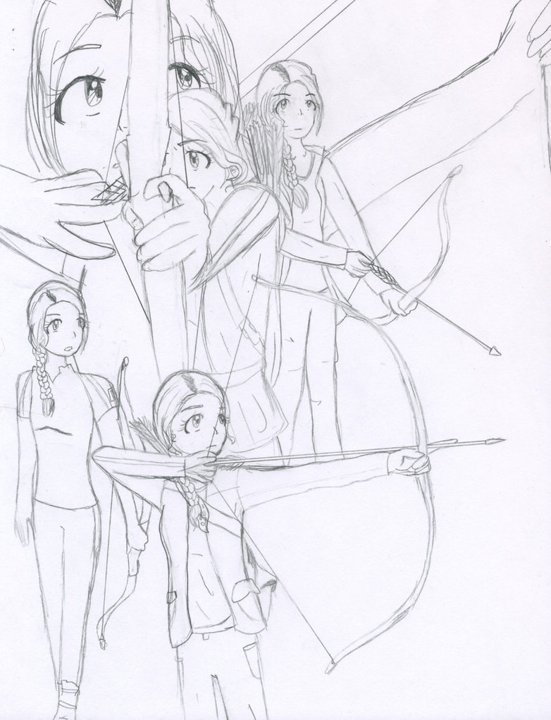 782x1021 Bow And Arrow Practice By Littlemuh