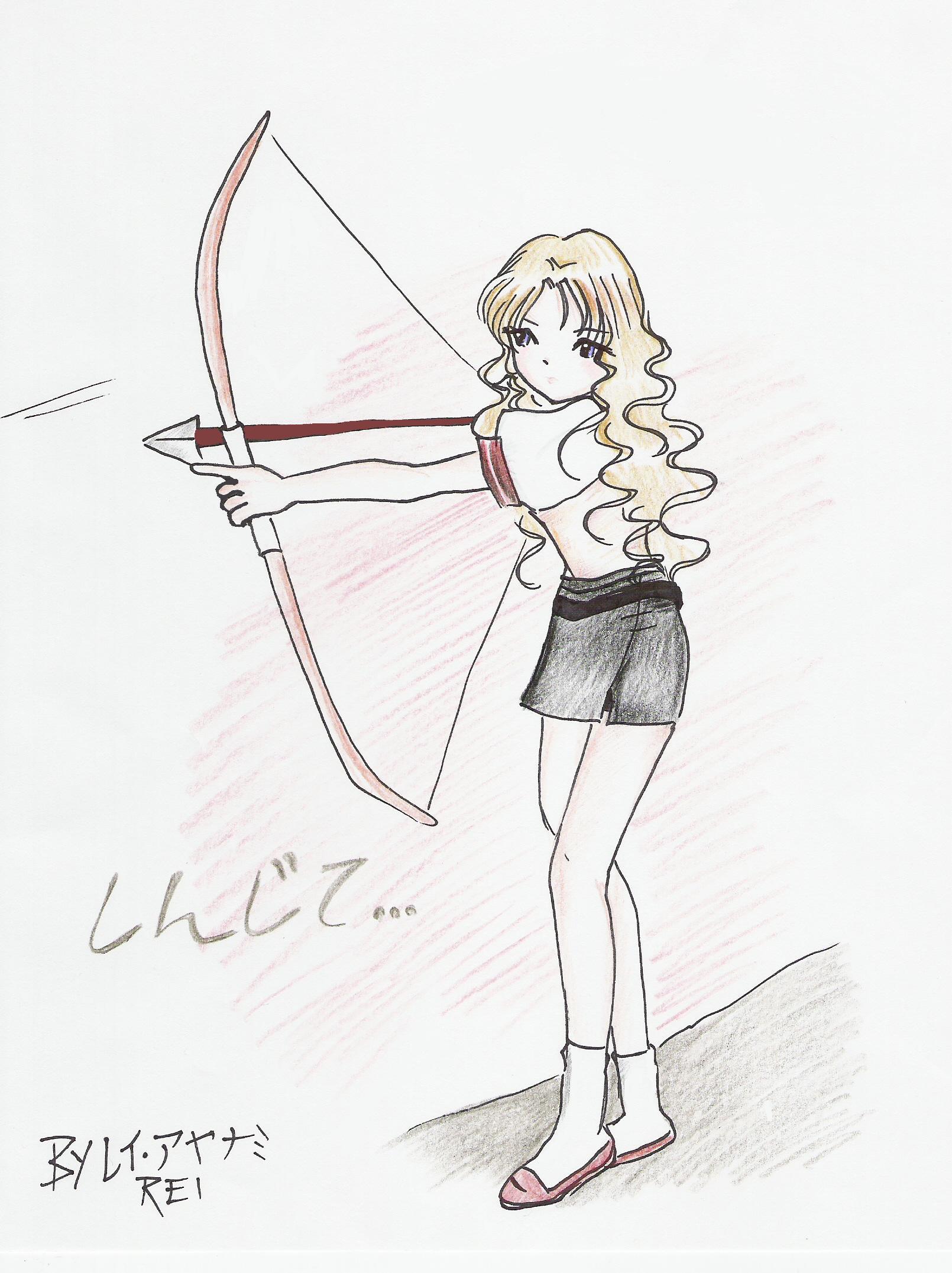 1610x2153 Shooting Arrow By Reiayanaminerv