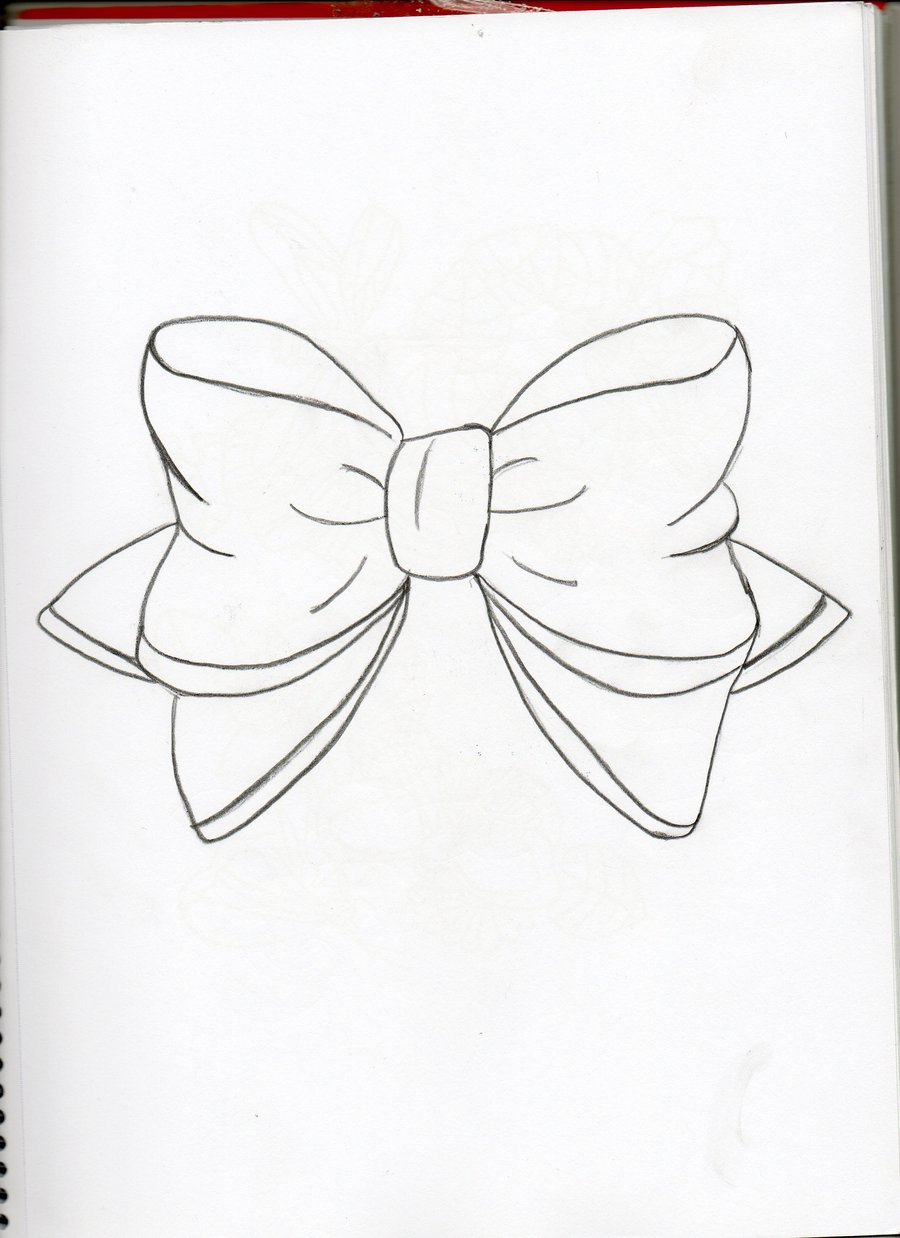 900x1238 Bow Drawing