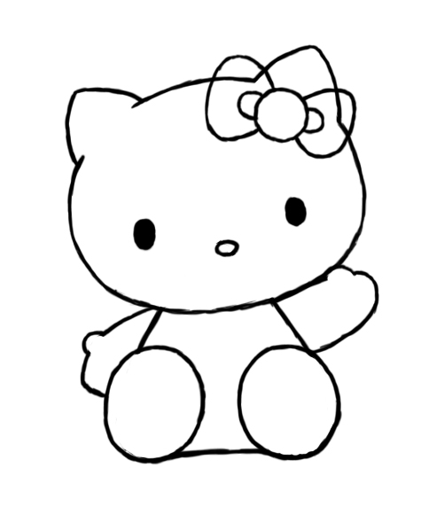 484x572 How To Draw Hello Kitty