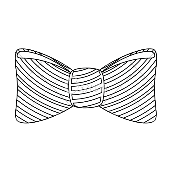 550x550 Bow Tie Icon Vector Illustration