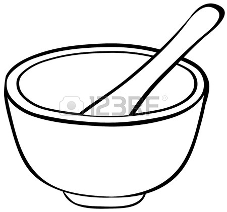 450x421 Close Up Mortar With Bowl And Spoon Royalty Free Cliparts, Vectors