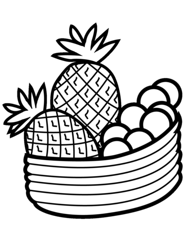371x480 Bowl With Fruits Coloring Page Free Printable Coloring Pages