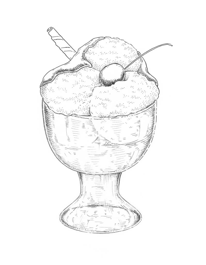 850x1093 How To Draw Ice Cream Step By Step