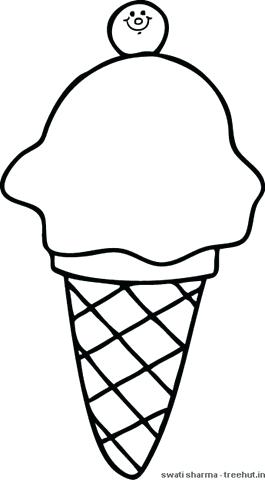 265x480 Ice Cream Bowl Coloring Page Plus Softy Ice Cream Coloring Page