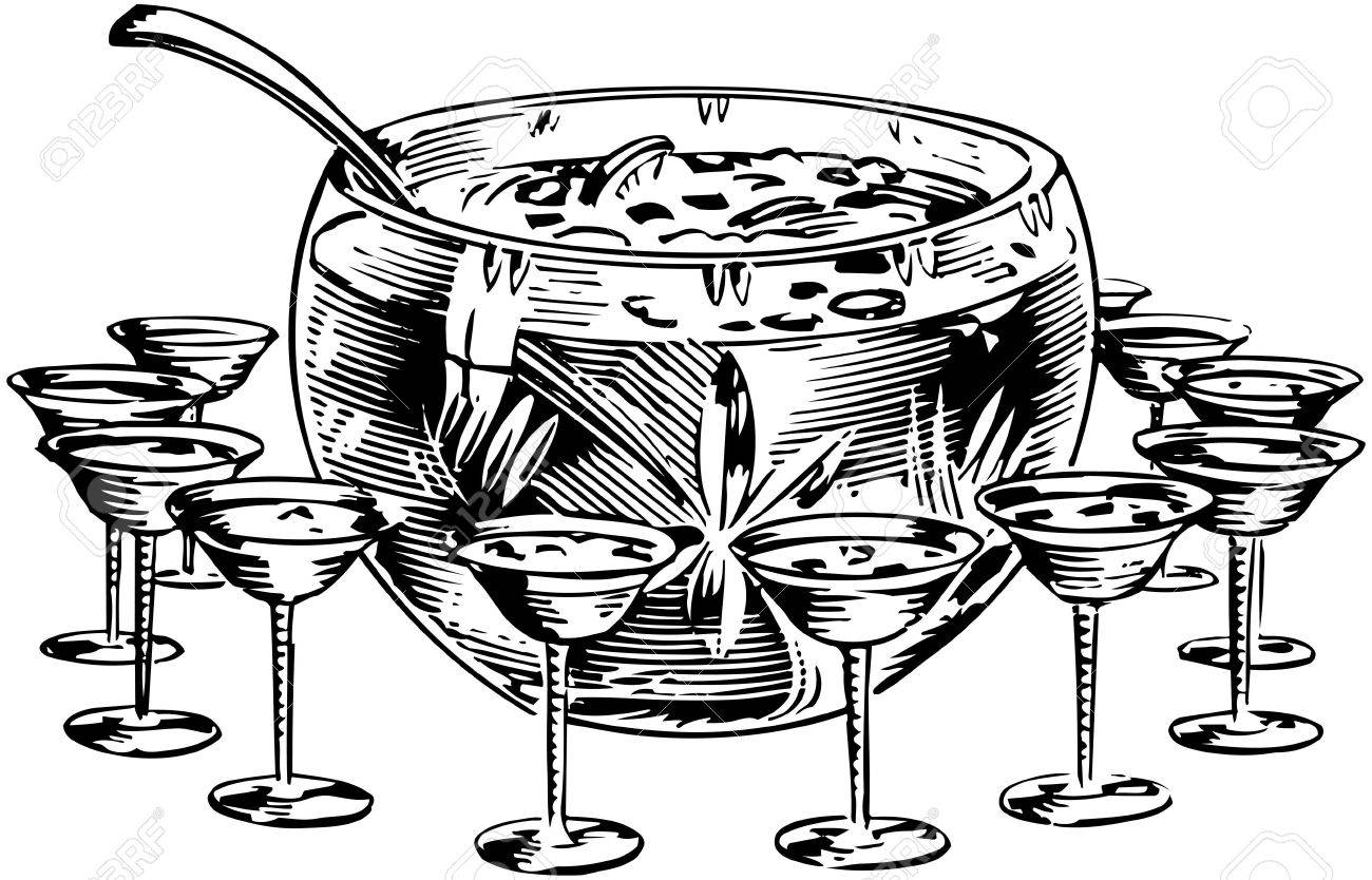 1300x834 Punch Bowl 1 Royalty Free Cliparts, Vectors, And Stock