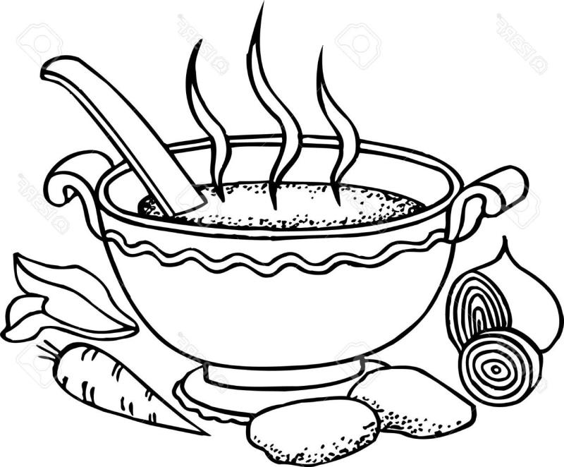 800x662 Chili Pot Clip Art Black And White