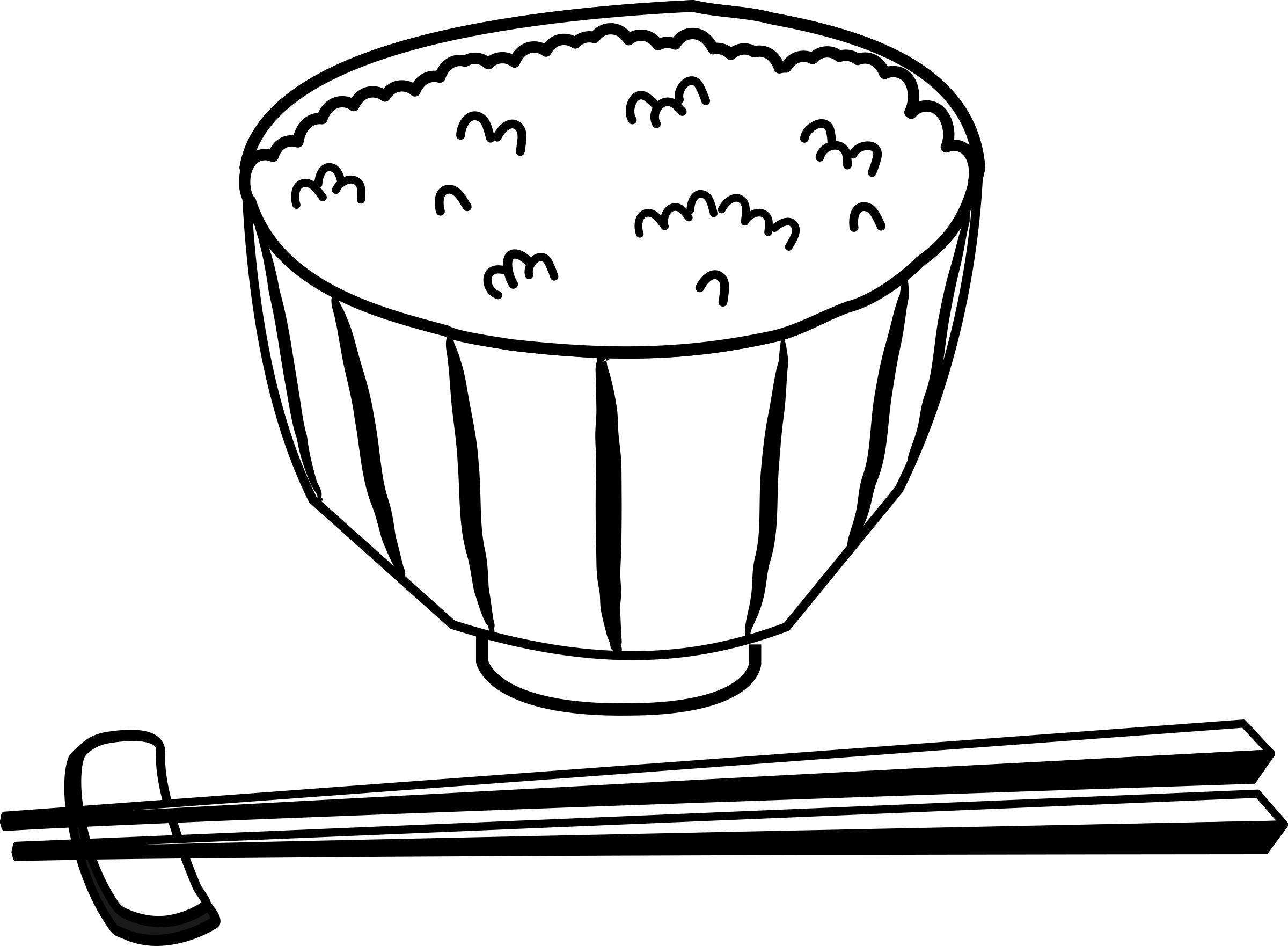 Bowl Of Rice Drawing at GetDrawings | Free download