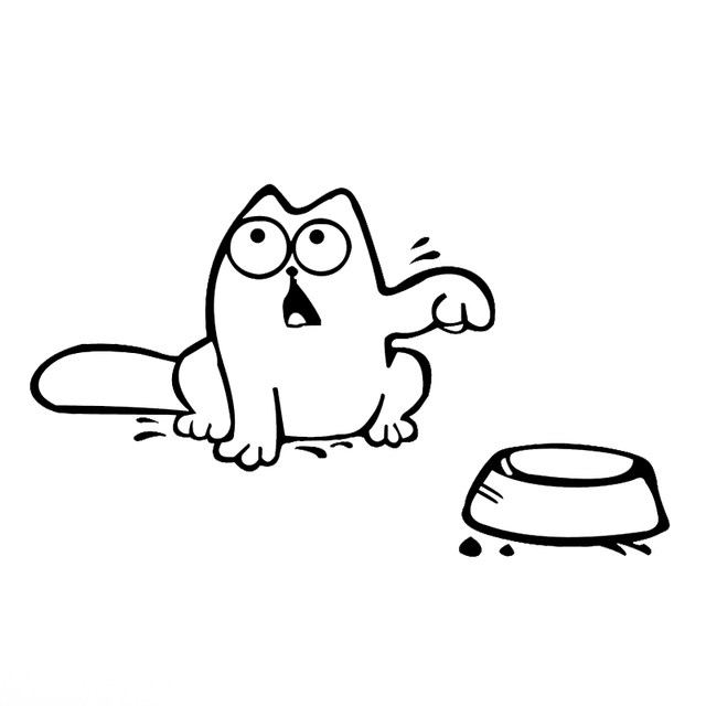 640x640 Online Shop Hotmeini Cute Meek Family Pets Cat Rice Bowl Fun Car