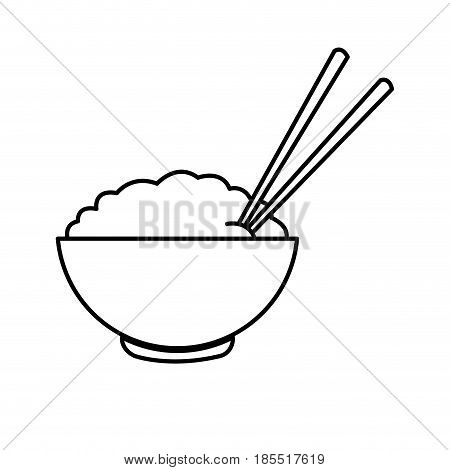 450x470 Bowl Rice Chopsticks Cooked Dinner Vector Amp Photo Bigstock