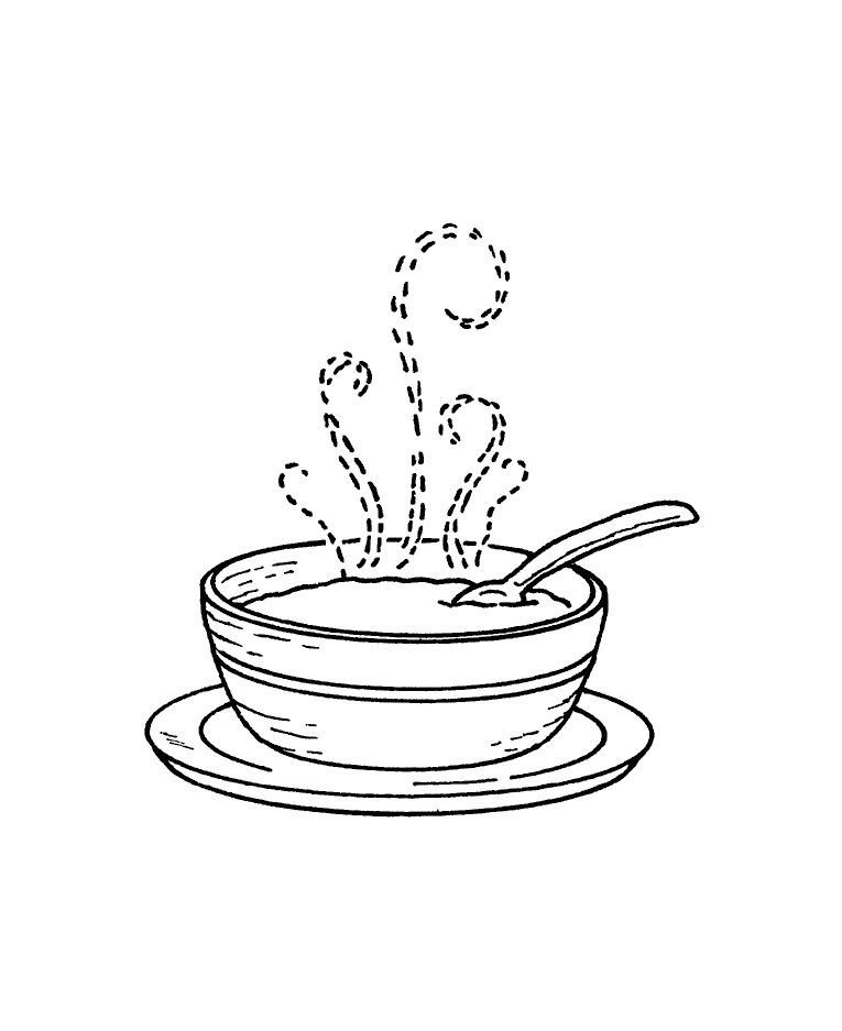 765x937 Soup Bowl Wood Mount Stamp H1 0535f