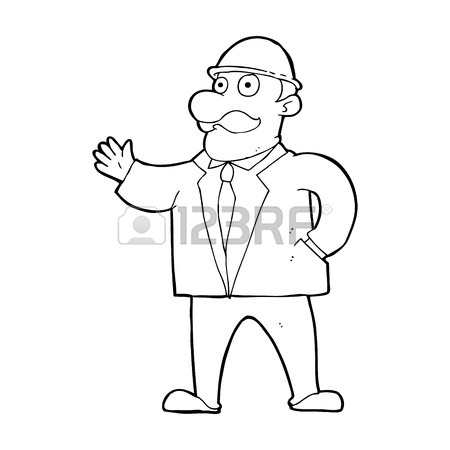 450x450 Cartoon Sensible Businessman In Bowler Hat Royalty Free Cliparts