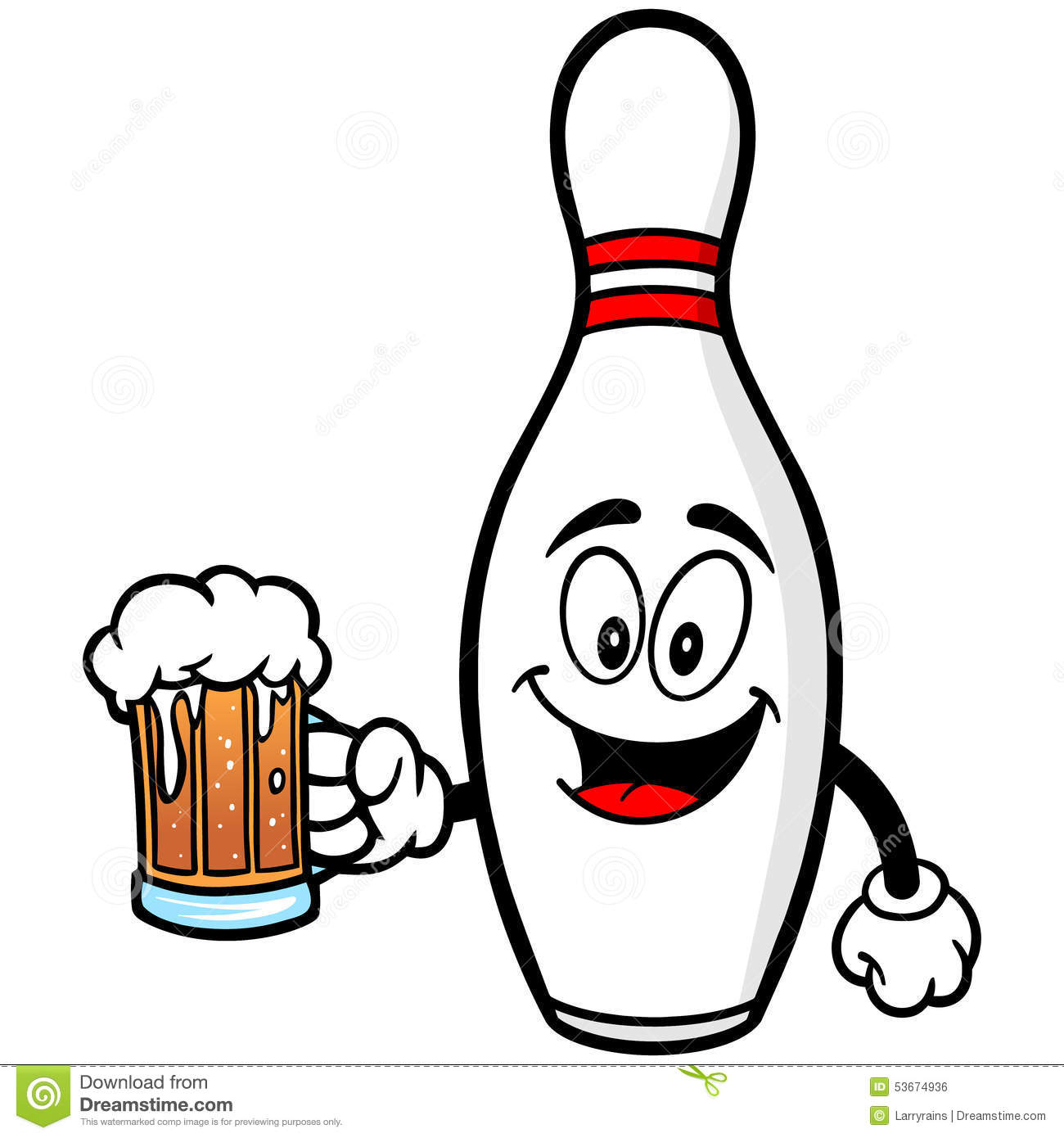 1300x1390 Bowling Pin With Beer Royalty Free Stock Image Inspiration