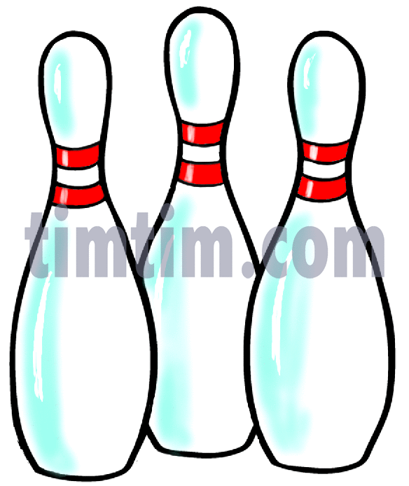 584x694 Free Drawing Of Bowling Pins From The Category Sports