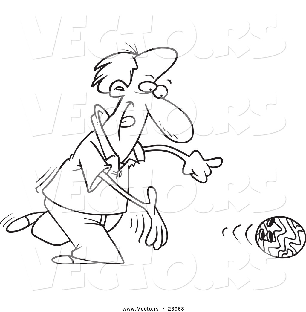 1024x1044 Vector Of A Cartoon Bowler Releasing A Ball