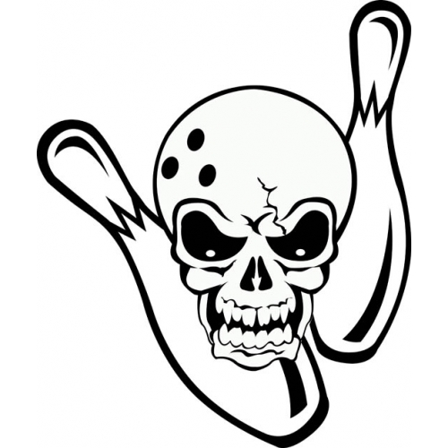 500x500 Bowling Skull