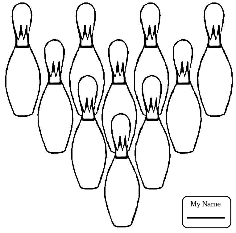 765x755 Playing Bowling Sports Coloring Pages