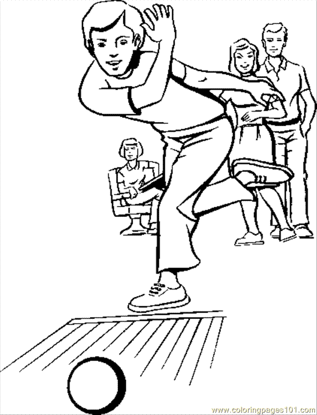 650x851 Bowling Coloring Pages