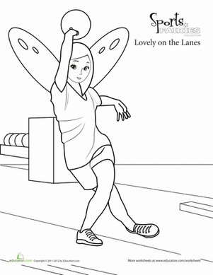 301x389 Bowling Lane Coloring Book Pages
