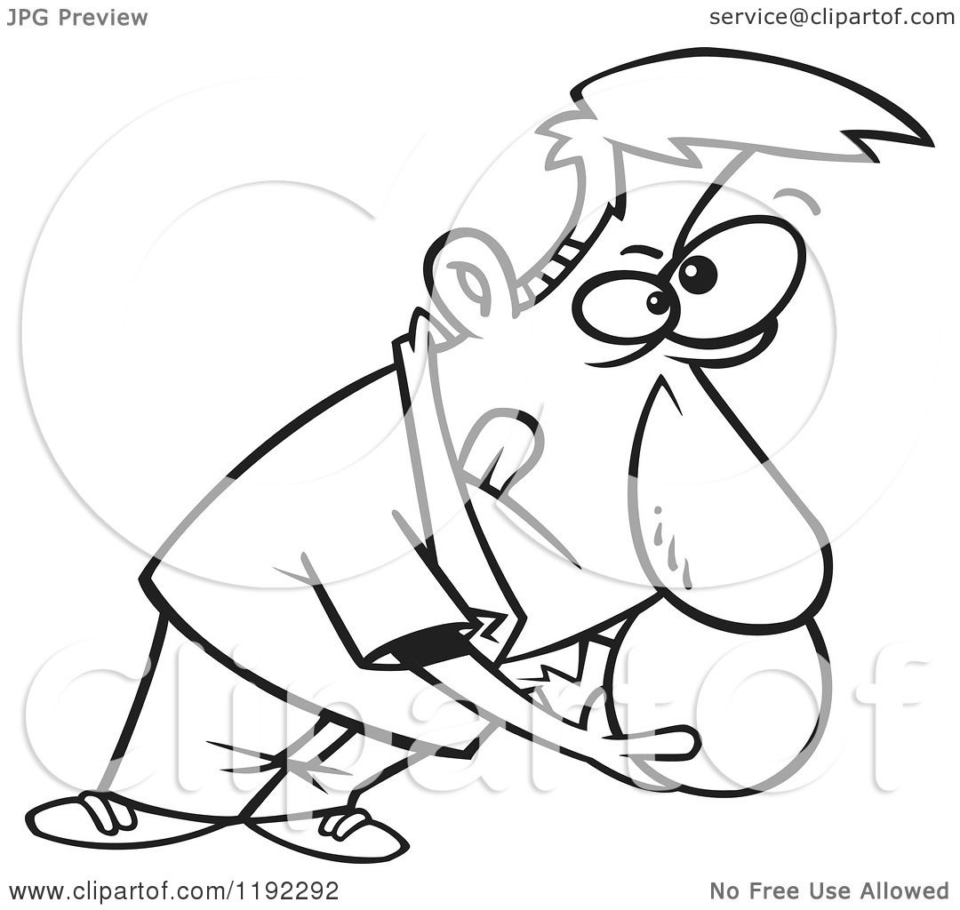 1080x1024 Cartoon Black White Line Art Of A Man Licking His Lips