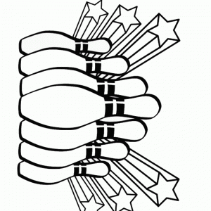 300x300 Bowling Coloring Pages