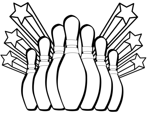 Bowling Pins Drawing at GetDrawings | Free download