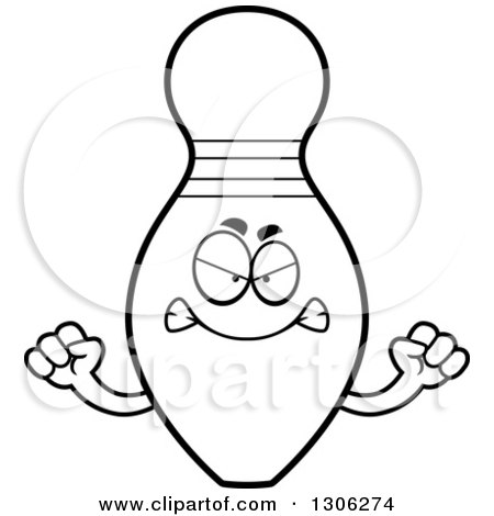 450x470 Royalty Free (Rf) Clipart Illustration Of A Happy Bowling Pin By