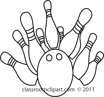350x325 And White Bowling Clipart