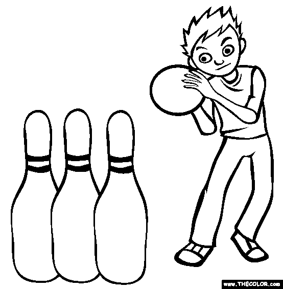 554x565 Bowling Sketch Printable Free Printables