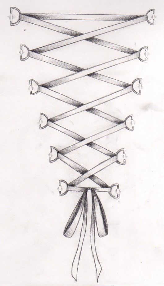 530x919 Collection Of Ribbon Bow Tattoo Design