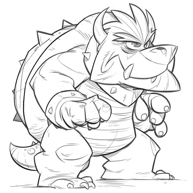 Bowser Drawing at GetDrawings | Free download