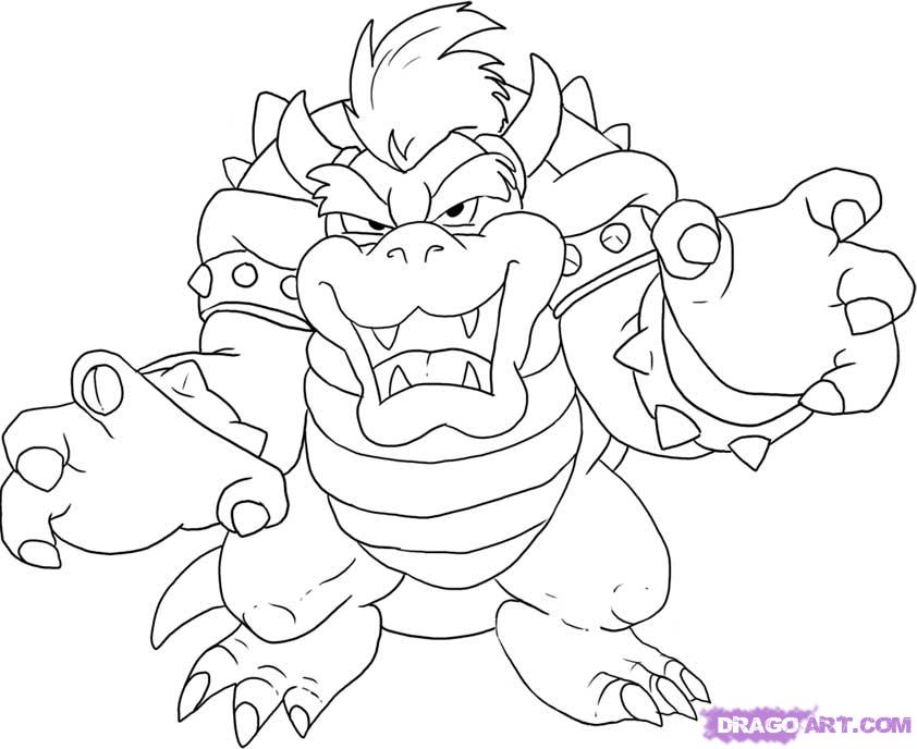 842x688 Bowser Drawing By Jorspidey