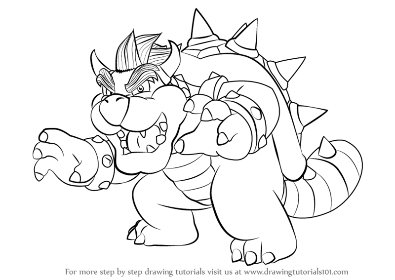 Bowser Drawing at GetDrawings | Free download