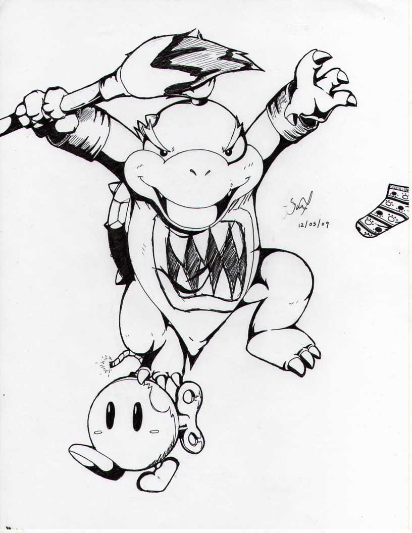 816x1056 Bowser Jr. Strike A Pose By Xxsorenxx