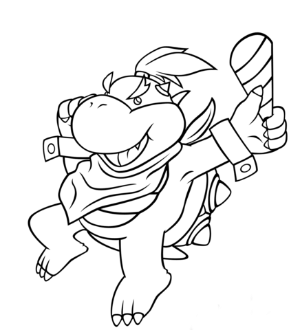 436x480 Bowser Jr. Coloring Page Free Printable Coloring Pages