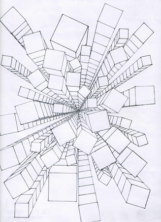 327x450 One Point Perspective It Would Be Cool To This As A Painting Value