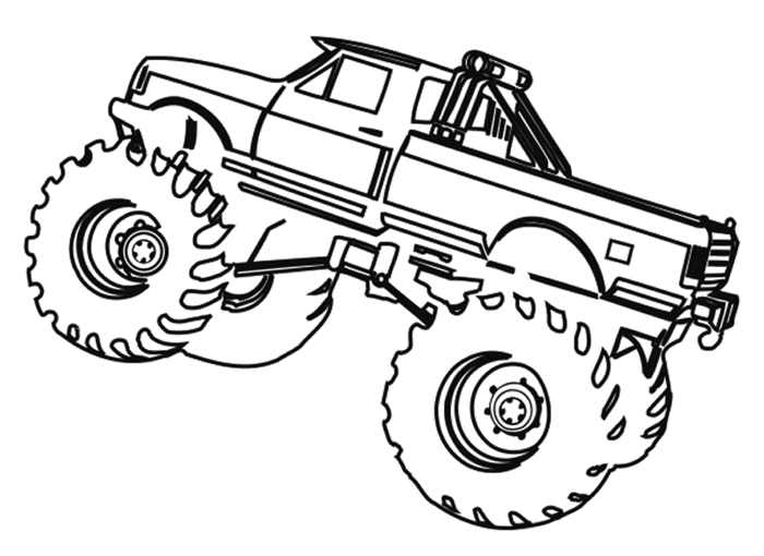 700x510 Monster Truck Grave Digger Coloring 99384