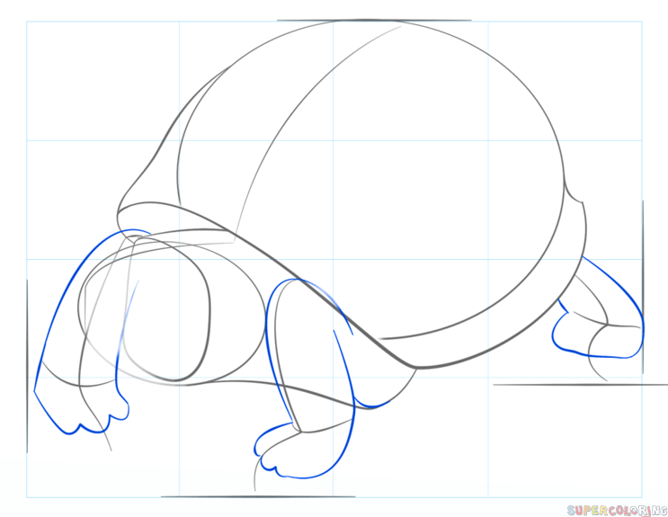 743x575 How To Draw An Ornate Box Turtle Step By Step Drawing Tutorials