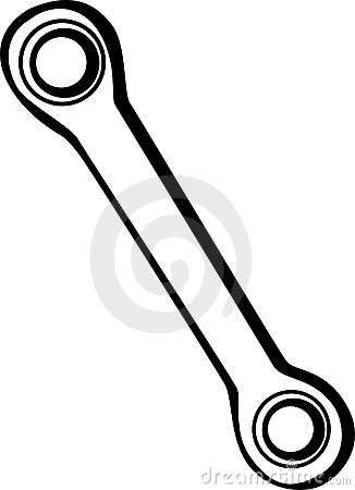 326x450 End Wrench Clipart