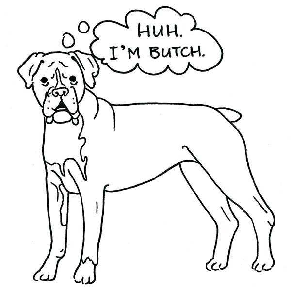 600x600 Boxer Dog Coloring Pages Boxer Dog Coloring Page Coloring Home