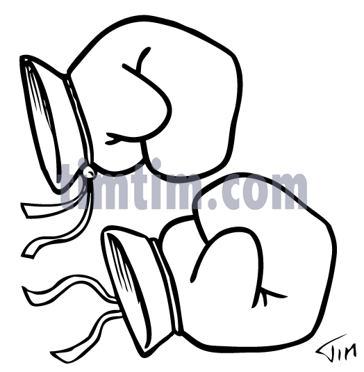 524x535 Free Drawing Of Boxing Gloves Bw2 From The Category Sports