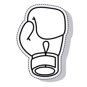 300x300 Boxing Gloves And Text On Ribbon Illustration Royalty Free Stock