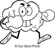 226x194 Smiling Business Manager With Boxing Gloves Vector Clipart