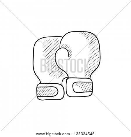 450x470 Boxing Gloves Vector Sketch Icon Vector Amp Photo Bigstock