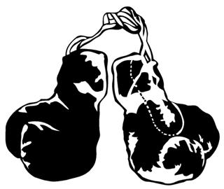 320x270 Boxing Gloves Decal Sticker