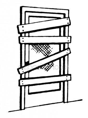 337x450 Boxing Ring Isolated On White Background Stock Vector